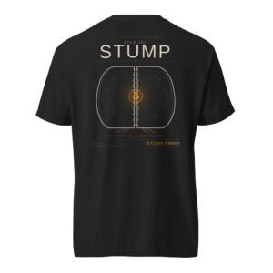 "From the Stump" — Bitcoin Timber Back Print Tee